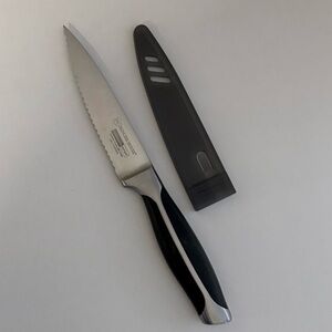 Princess House Serrated Knife with Black and Silver Accents